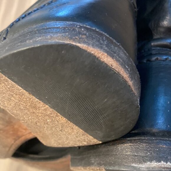 Frye Pebbled Leather Calf High Paige Trapunto Boots - Picture 10 of 14